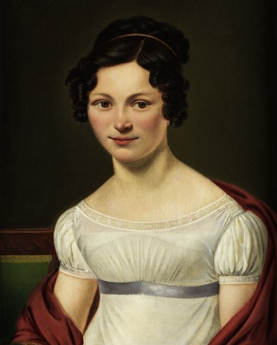 Half-Length Portrait of a Young Lady of the Empire Era by Unbekannt Unbekannt